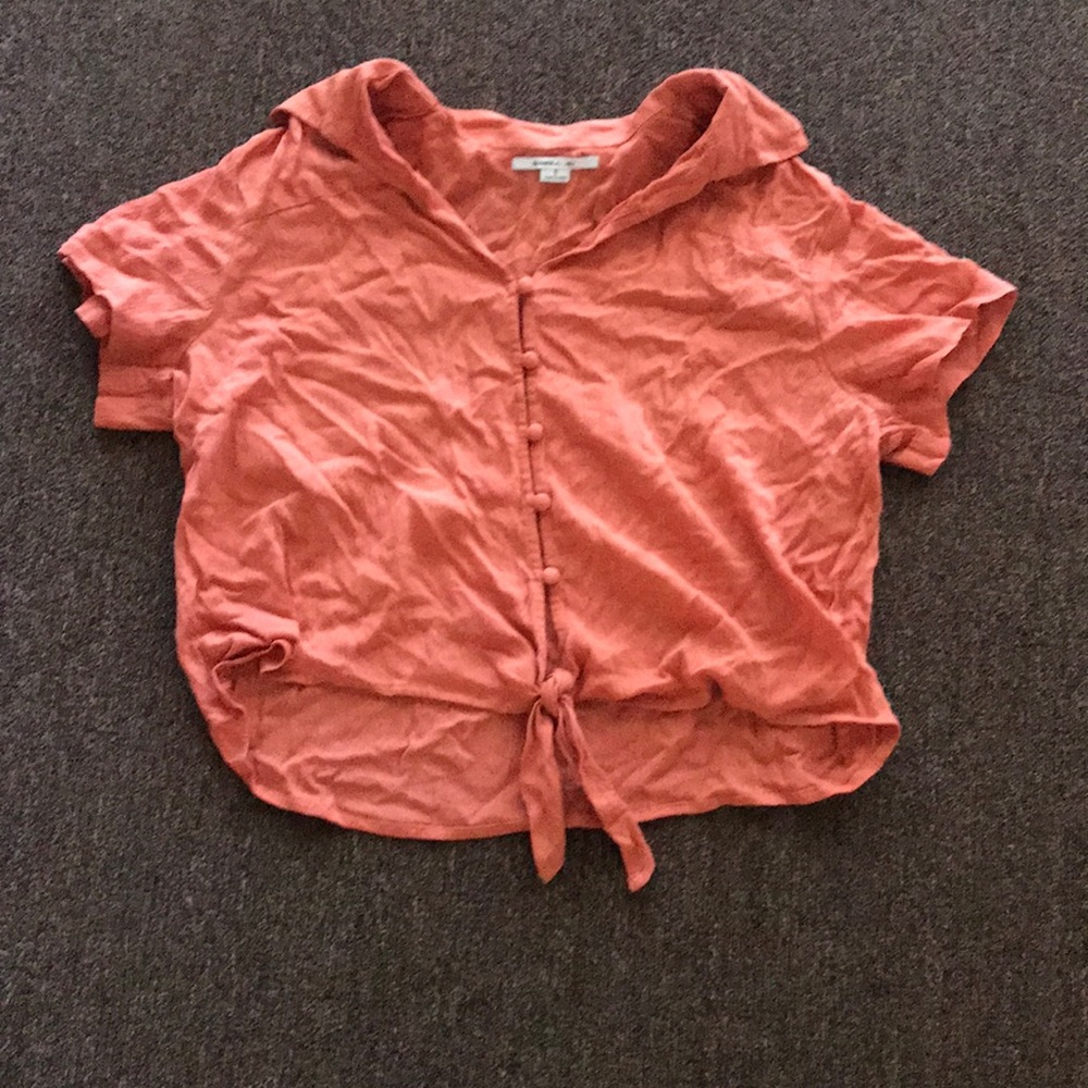 Coral blouse